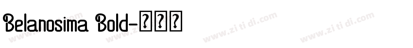 Belanosima Bold字体转换